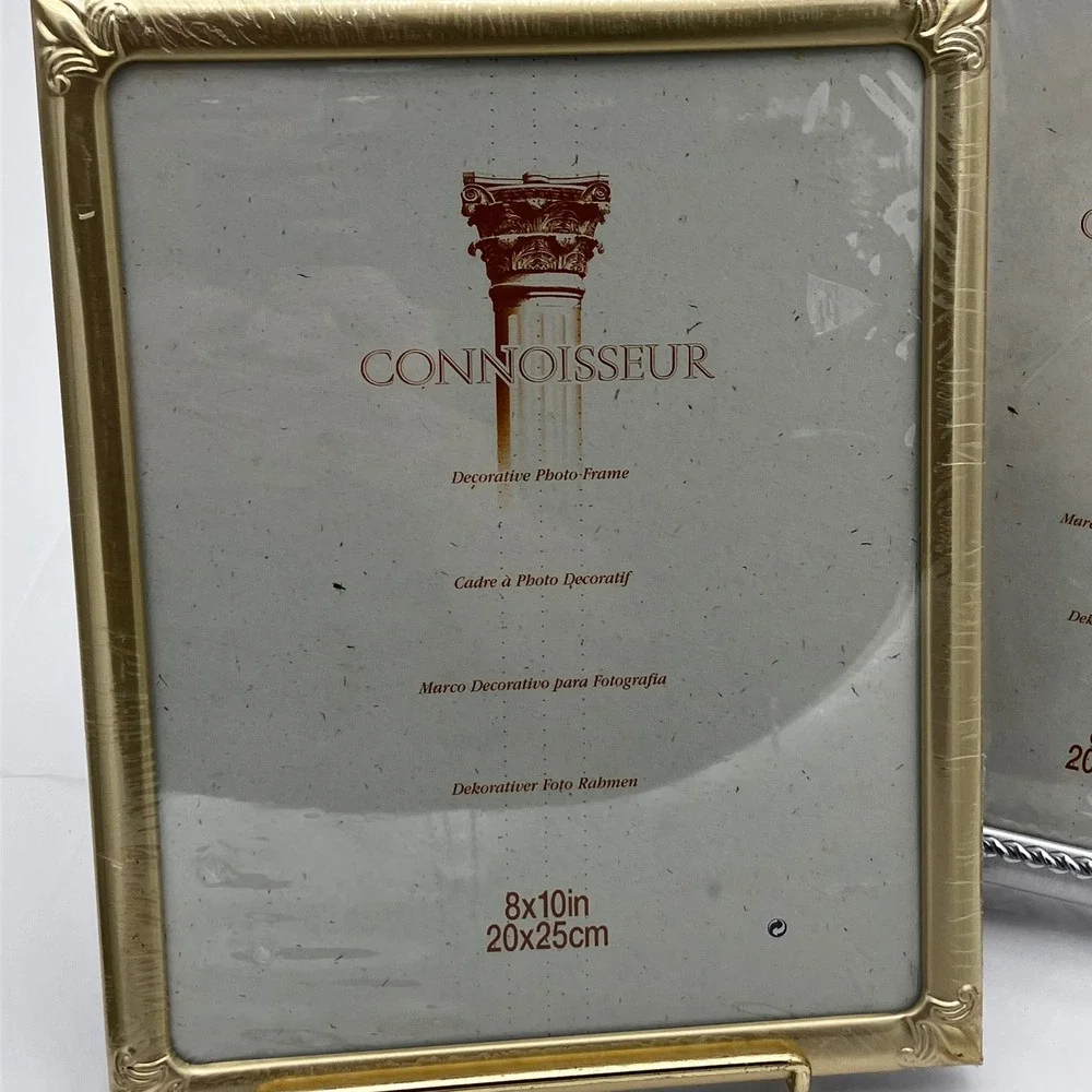 Connoisseur Photo Frame Set 8x10 Gold Silver Ornate Decorative 2 Pack